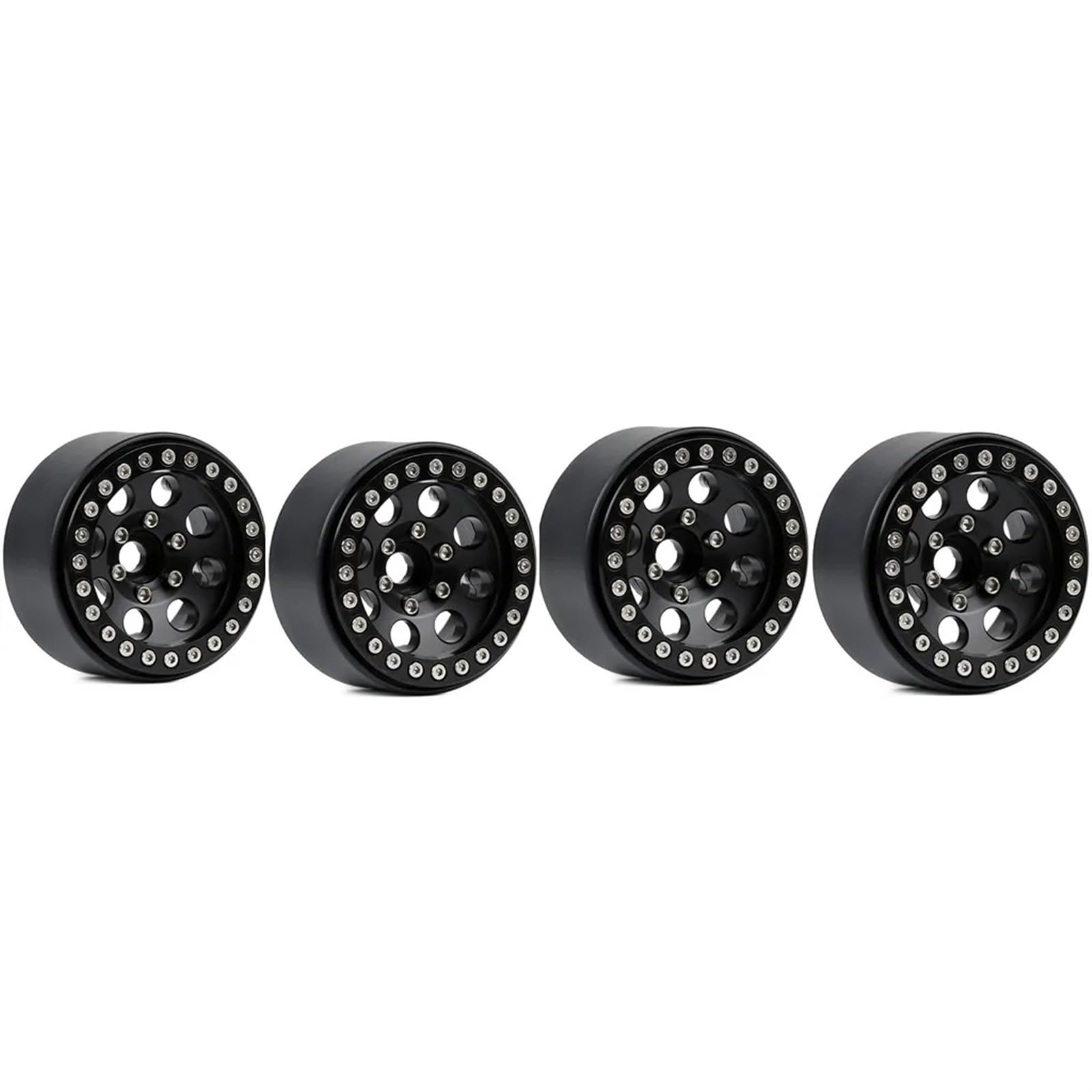 RC Pneus Jante Compatible avec TRX4 pour Axial SCX10 90046 AXI03007 pour RedCat Gen8 4 Pièces 1.9 "Jante De Moyeu De Roue À Billes en Métal pour Voiture sur Chenilles 1/10 RC