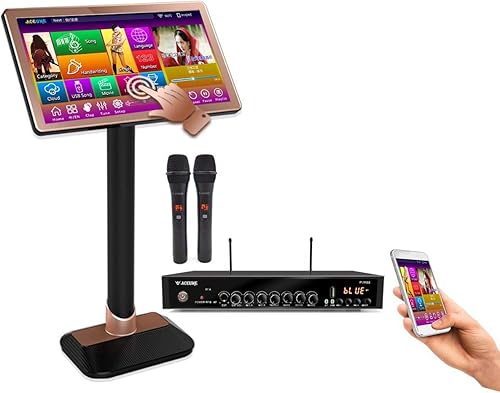 TSRPLUSM65-6TB HDD 118K DVD chino + VCD tailandés + VCD en inglés, canciones de DVD de 22 pulgadas, máquina de karaoke con pantalla táctil