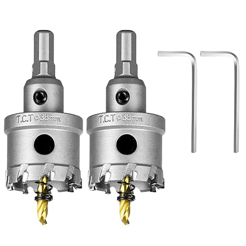 Miniatura 57 de SALI 1-1/16" (27mm) Kit de sierra perforadora TCT con punta de carburo de tungsteno Broca de sierra perforadora con punta de carburo con broca