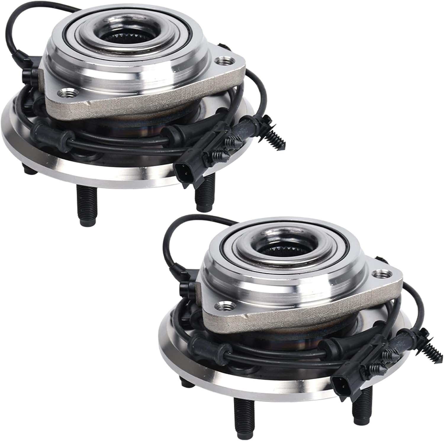 Autoround Pair 513369 Front Wheel Bearing and Hub Assembly fit for Jeep Wrangler 2011 2012 2013 2014 2015 2016 2017, Wrangler JK 2018 4WD 5Lugs w/ABS