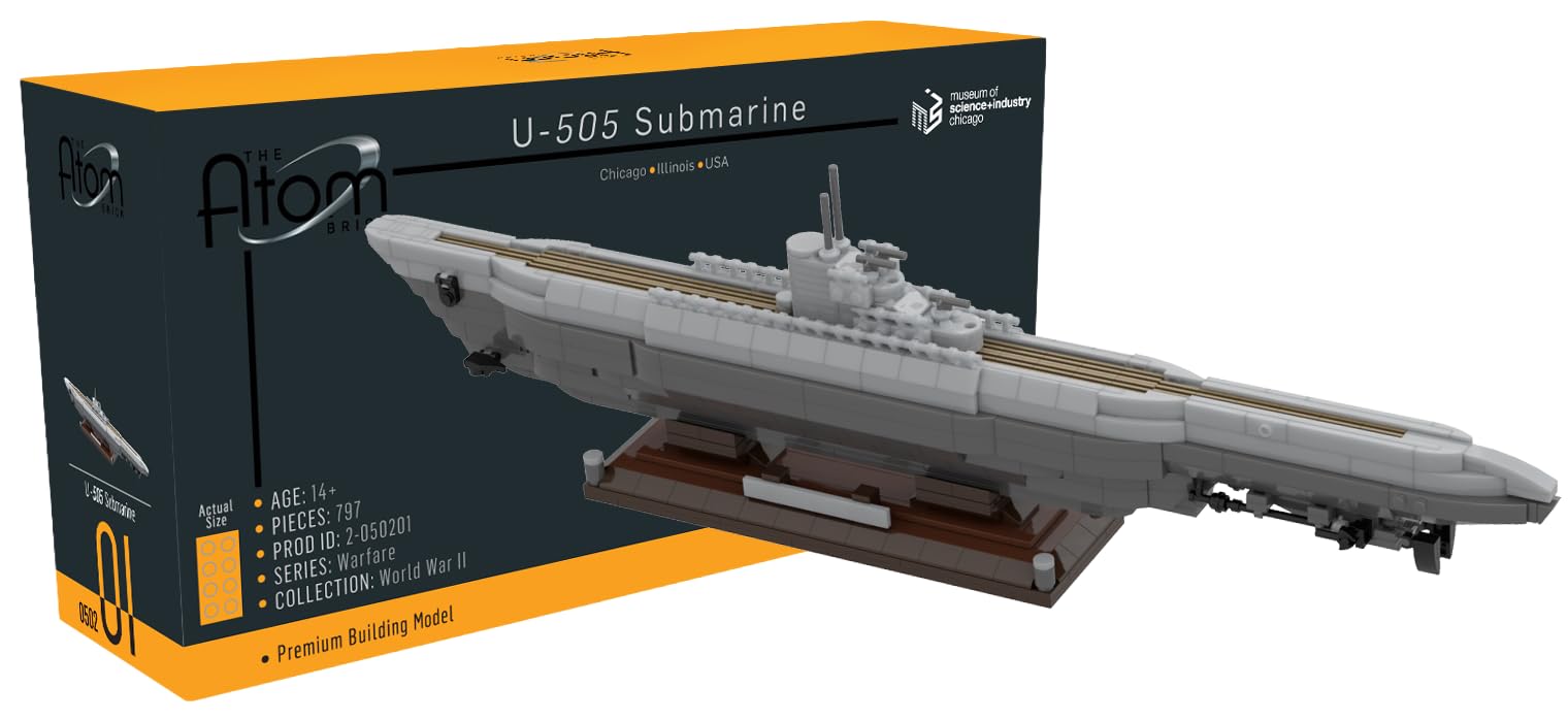 Amazon.com: The Atom Brick WWII U-505 Submarine Building Set