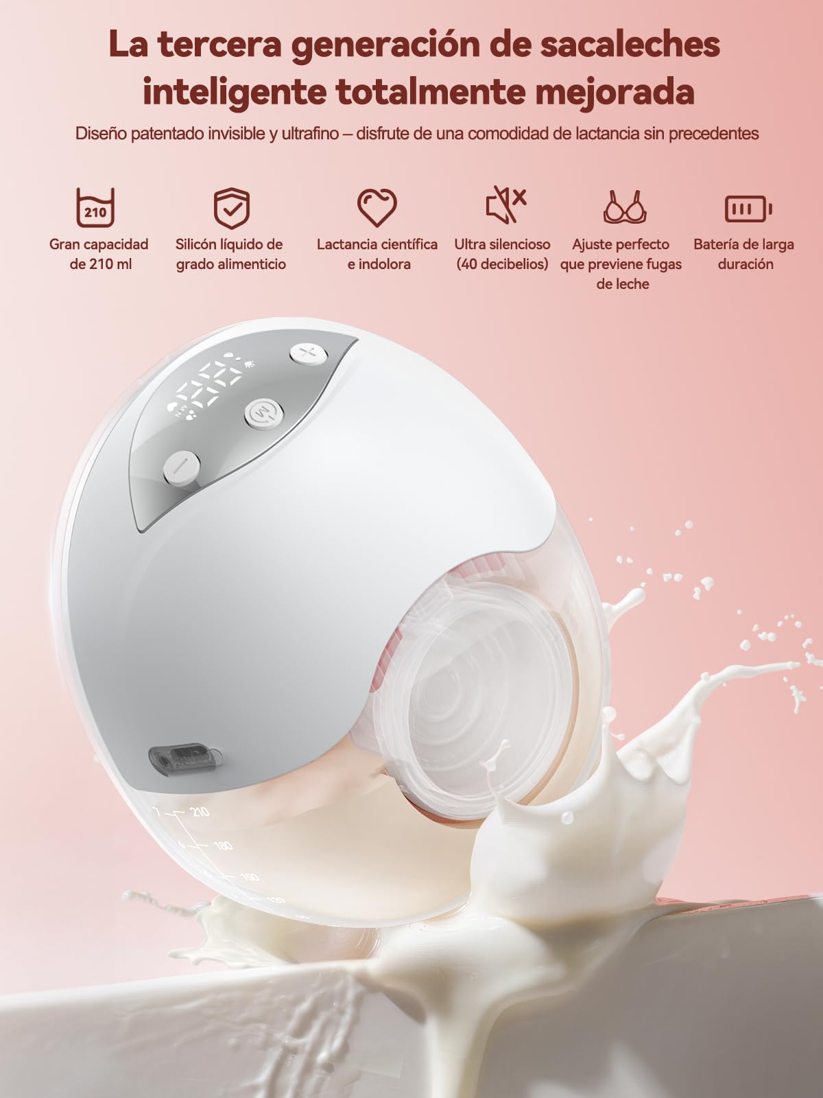 Robofun 2 Piezas Sacaleches Eléctrico Manos Libres, Extractor de Leche Doble Silencioso, 4 Modos y 12 Niveles de Succión, Extractor de Leche Eléctrico con Cubierta Antipolvo, 19mm/21mm/24mm