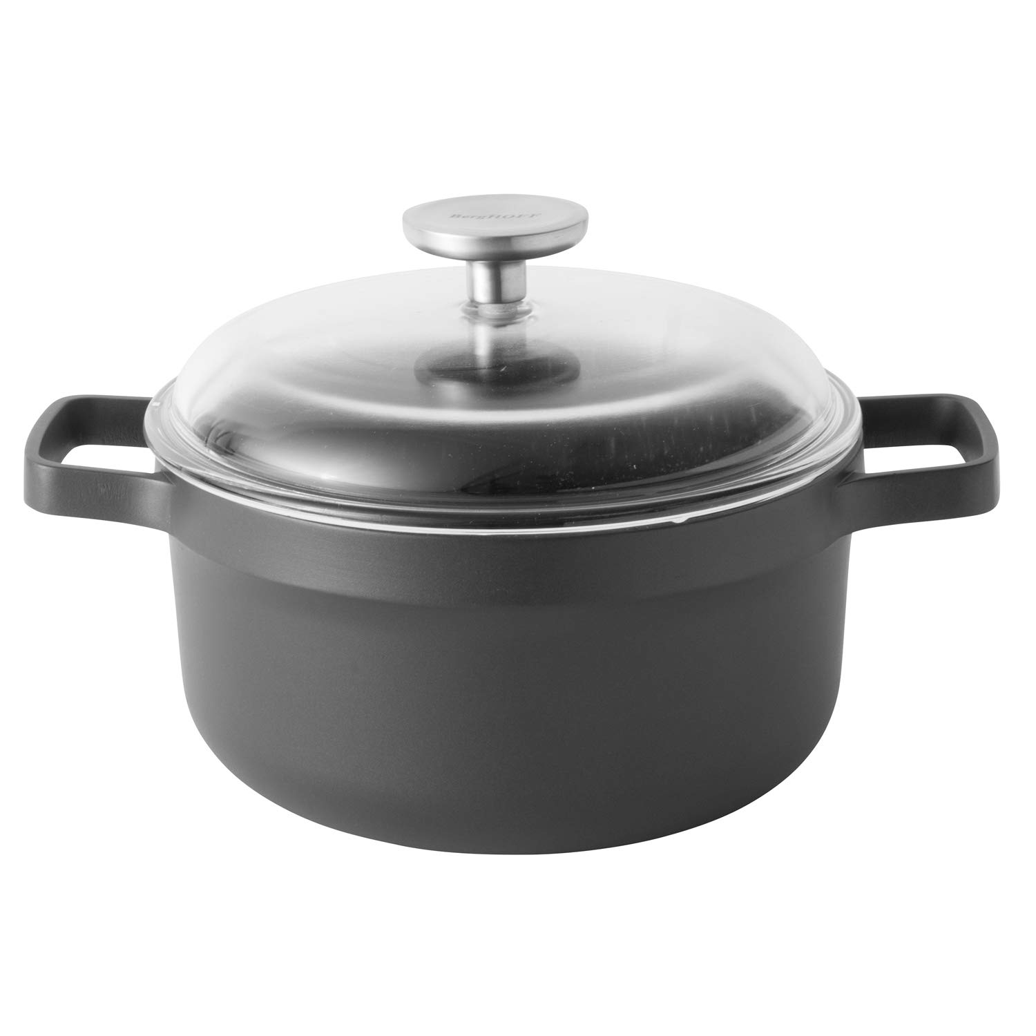 GEM Non-stick 10" Stockpot 5.2qt., Sturdy 2-Handle, Glass Lid, Ferno-Green, Non-Toxic Coating, Induction Cooktop Ready