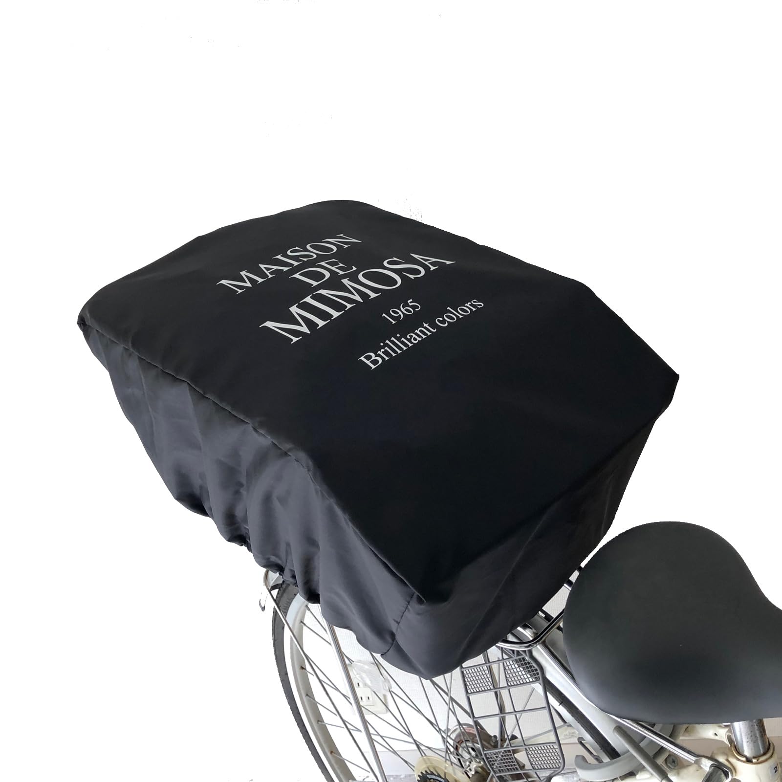 Amazon | ミモザ ロゴ 自転車後ろカゴカバー 自転車かごカバー
