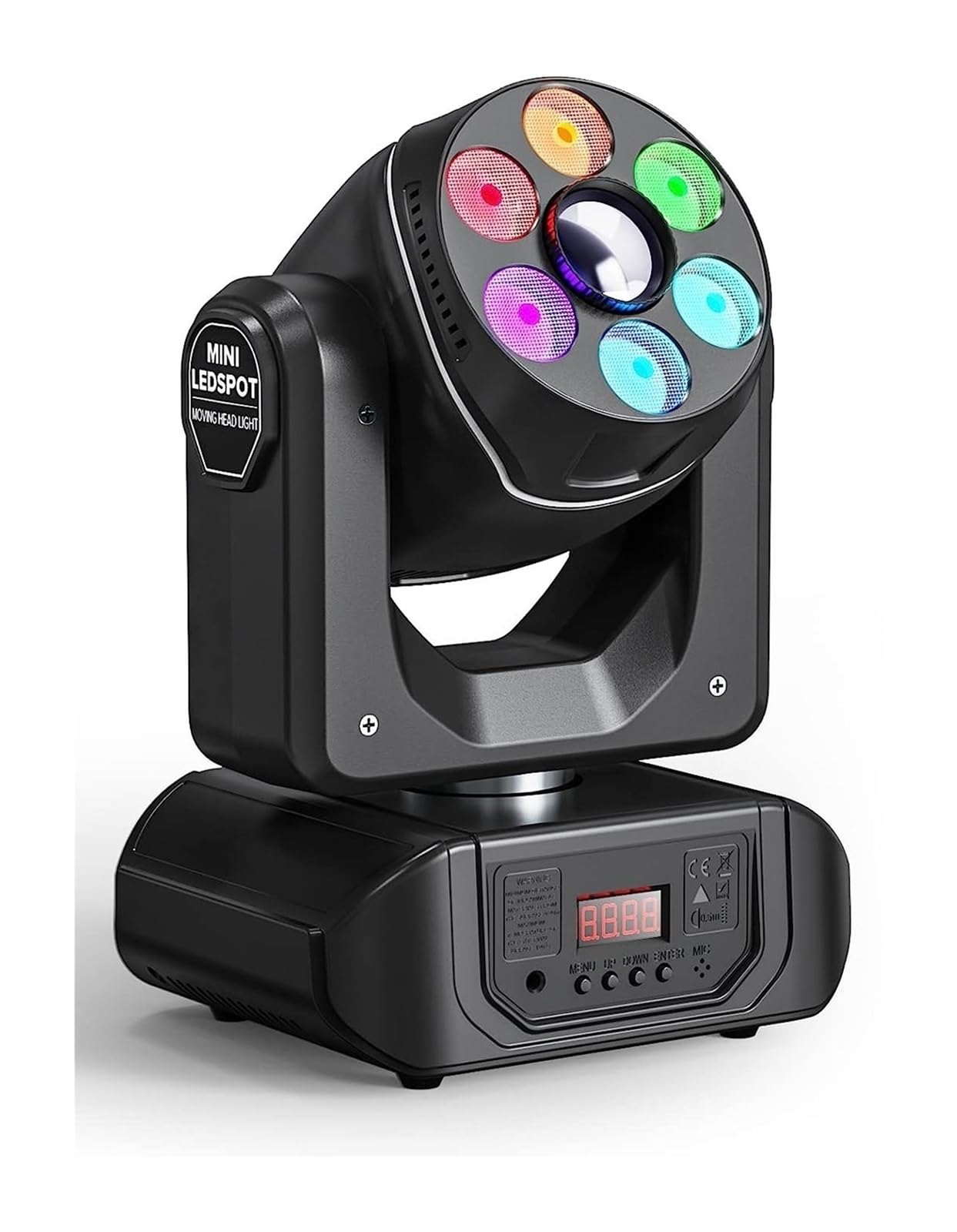 LED Stage Lights, LED Moving Head Light Beam Spotlight Pattern Projector DMX Sound Activated Remote Control for DJ Disco Party Wedding Lamp for Wedding Party