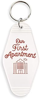 TeesAndTankYou Our First Apartment Vintage Style Motel Keychain Key Tag 3.5