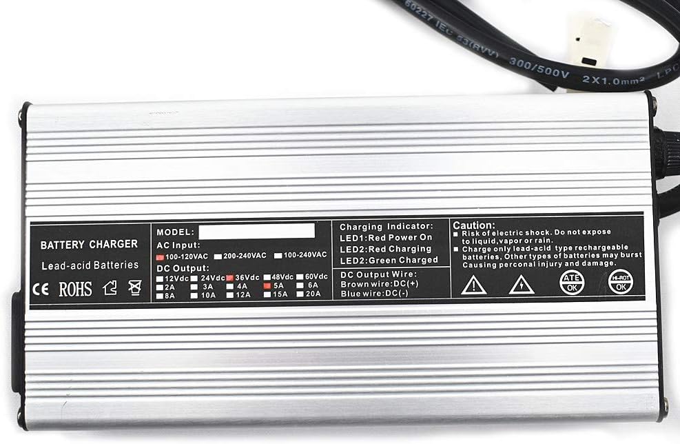 New 36V 5A Golf Cart Battery Charger Replacement for Ez Go Club Car EZgo TXT Yamaha