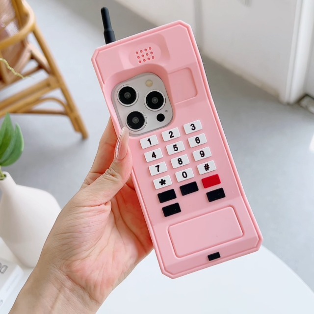 レトロ可愛い13 Amazon.com: Lubiogio Retro Phone Case for iPhone 13/iPhone 14,3D