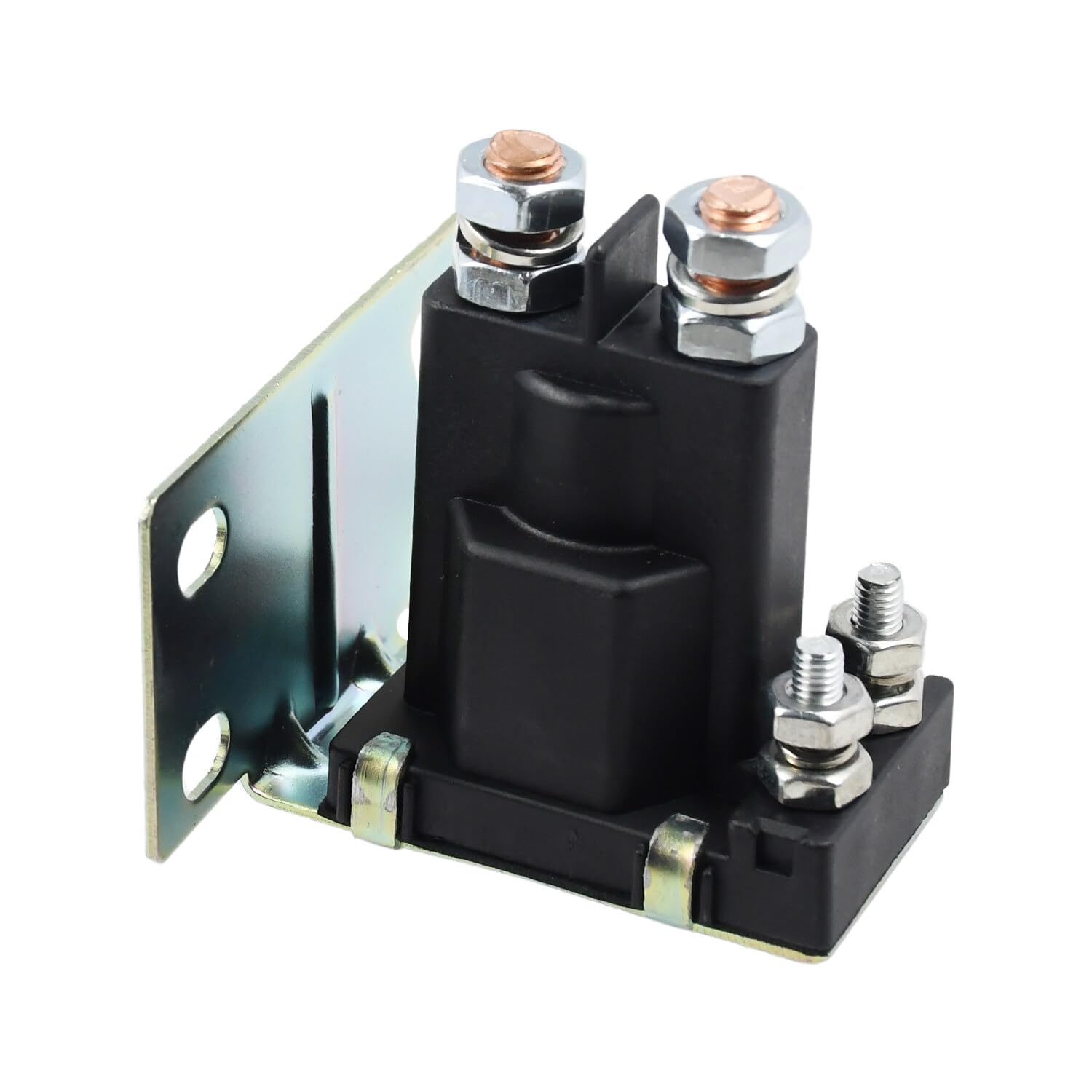 Solénoïde de démarreur 12 V 4 bornes AM104036 27153-G01 27153G01 compatible avec tondeuse autoportée John Deere GX75 GX95 R70 R92 R72 RX95 SX95 RX75 Compatible avec EZGO 1994 UP Gas TXT