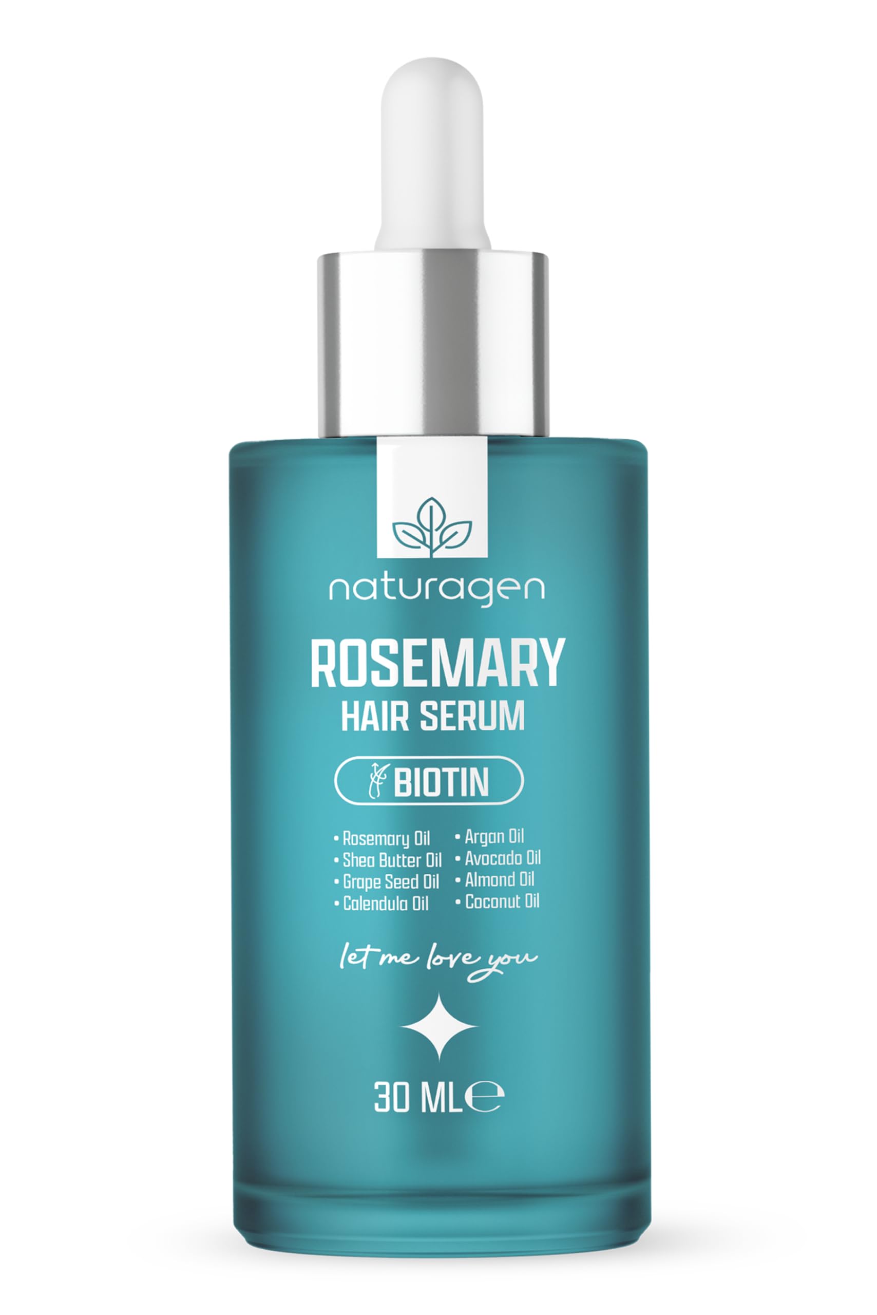 Naturagen Rosemary Hair Serum Biberiye Saç Serumu 30 ml | Yıpranmış Saçlar | Biotin + 7 Farklı Yağ Kompleksi