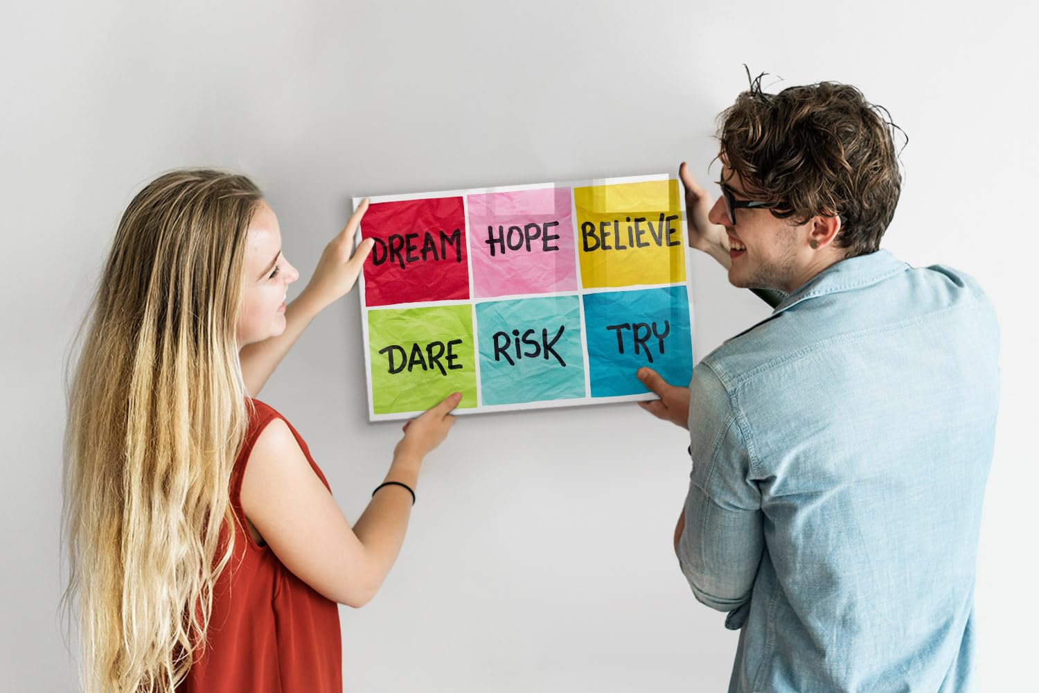 Tableau blanc magnétique mural 60x40 cm | Tableau de motivation
