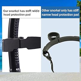 Focevi Swim Snorkel for Lap Swimming,Adult Swimmers Snorkeling Gear for Swimming Snorkel Training in Pool and Open Water,Snorkle Center Mount Silicone Mouthpiece One-Way Purge Valve