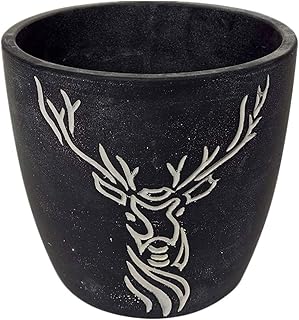 Hemoton Hoog kwaliteit Vaso de flores decorativo de 1 unidade Decoração de vaso de flores suculentas (preto)