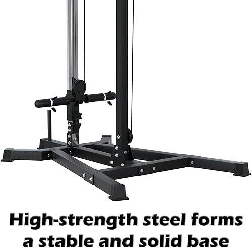 Miniatura 5 de VIVITORY LAT - Máquina de cable de jalón hacia abajo y remo bajo – Sistema de polea ajustable en 16 alturas para entrenamiento de cuerpo completo,