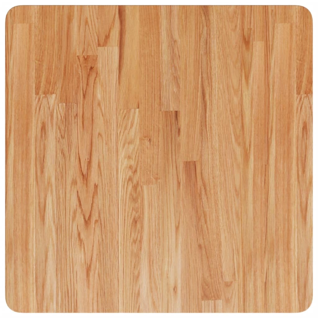 Dessus de table carré Marron clair60x60x1,5cm Bois chêne traité
