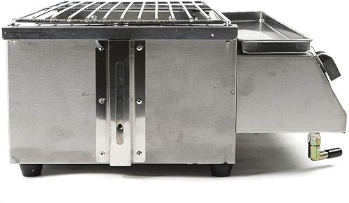 Miniatura 4 de Parrilla de carne infrarroja de propano  Parrilla de gas portátil para exteriores con cocción vertical, quemador individual de acero inoxidable,