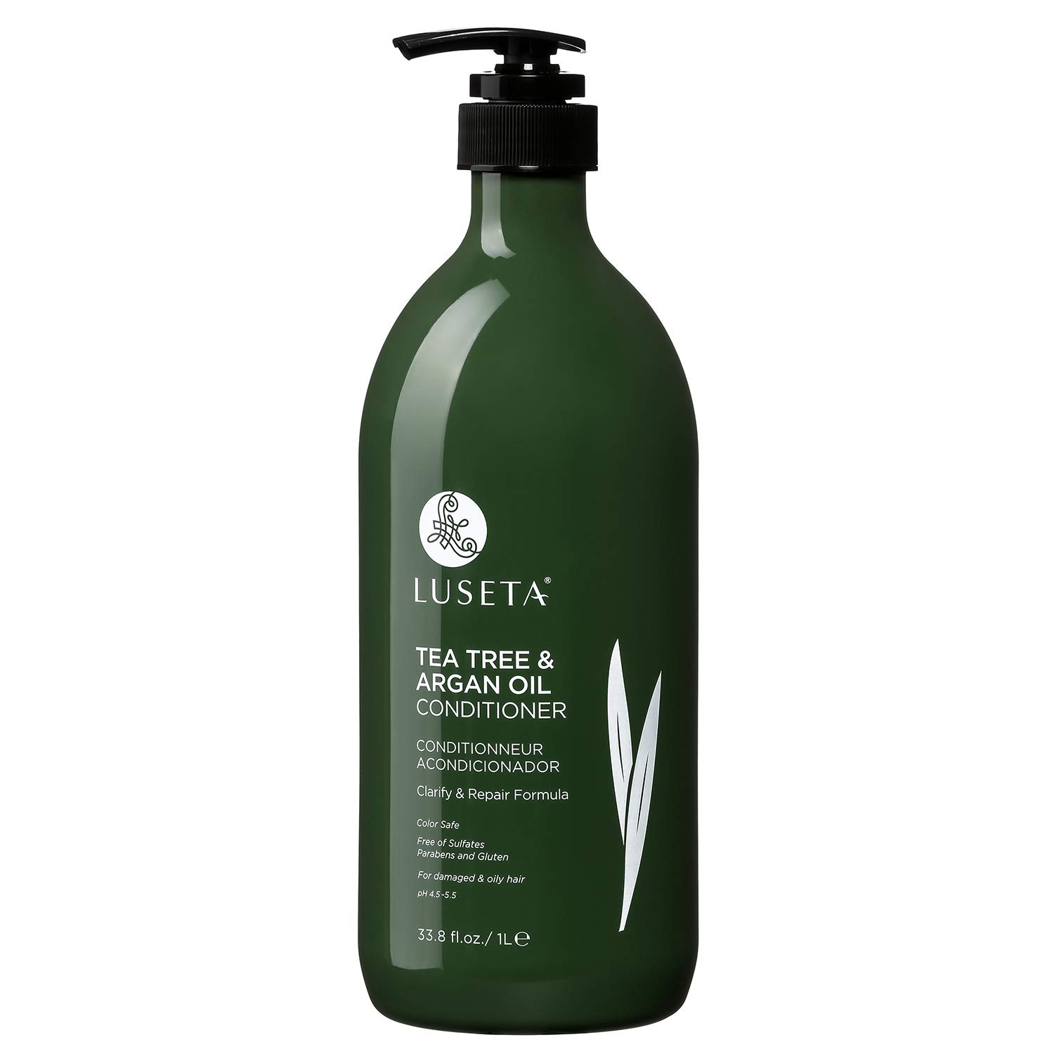 Luseta Tea Tree Oil Conditioner - Natural Anti Dandruff Treatment for Dry and Damaged Hair, Sulfate Free & Safe for Color Treated Hair 33.8oz