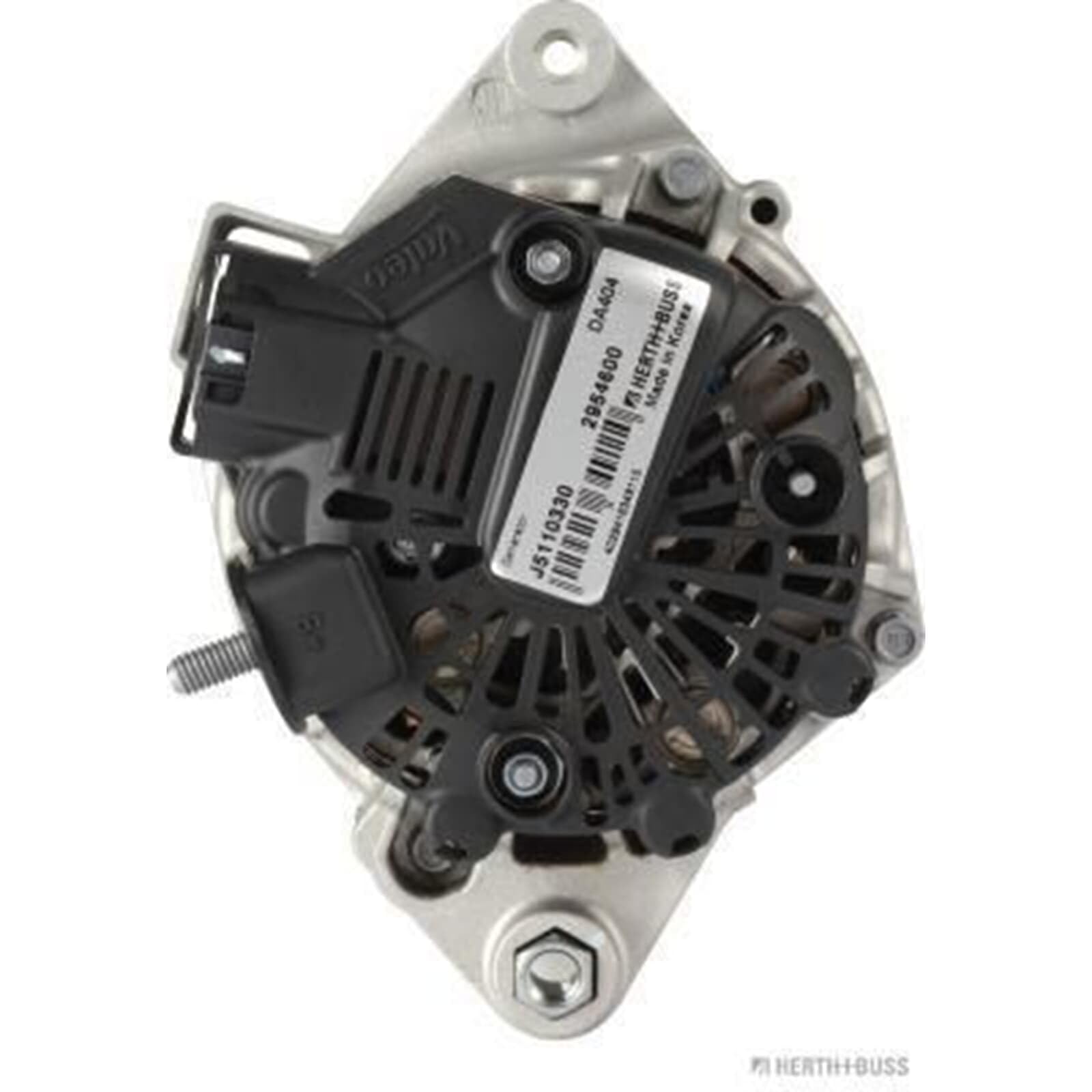 HERTH+BUSS JAKOPARTS Alternador J5110330 90A generador con polea para correa poli V Compatible con KIA RIO III UB, HYUNDAI i10 IA