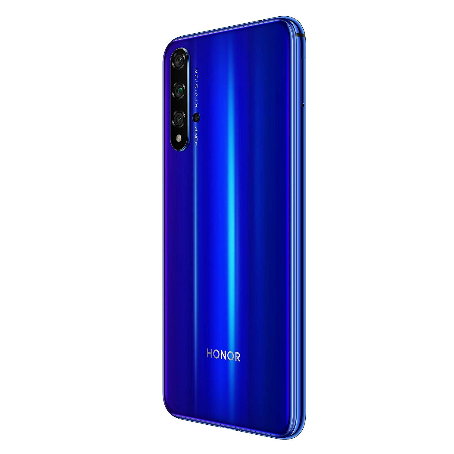 Honor 20 Smartphone, 6 GB RAM, Memoria 128 GB, Display 6.26" FHD+, 2340 x 1080 px, CPU Kirin 980, Quadrupla Fotocamera Posteriore 48+16+2+2 MP, Fotocamera Anteriore da 32 MP, Blu [Italia]