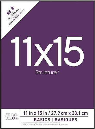 Vista 2 de Paquete de 12: Marco Negro, Basics by Studio Décor®