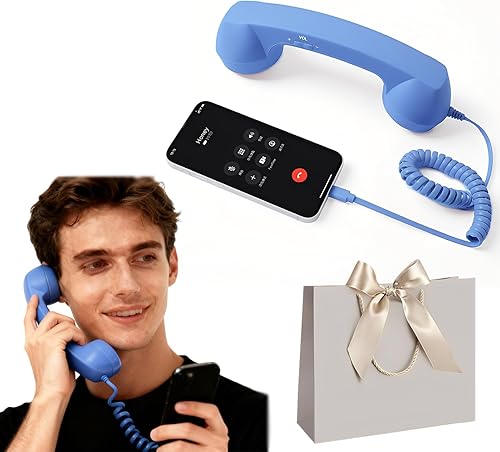 Auricular de teléfono de estilo retro tipo C, receptor de estilo fijo actualizado 2026 con altavoz HD y micrófono, auricular con cable Plug and Play disponible en Yaxa Costa Rica