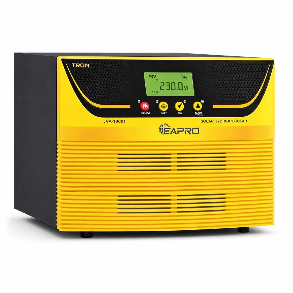 EAPRO TRON-1800 Inverter back panel with labeled connections.