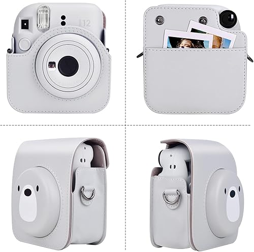 Miniatura 3 de Rieibi Funda para cámara compatible con Fuji Instax Mini 12, funda de transporte para cámara instantánea Fujifilm Instax Mini 12, funda de bolsa