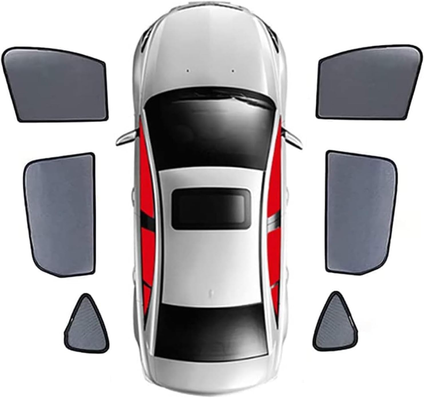 Magnetic Car Window Sunshade For Honda CR-V Hybrid (seit 2022) 2023 2024+, Sunshade With UV Protection Privacy Protection Car Accessories, 6 side