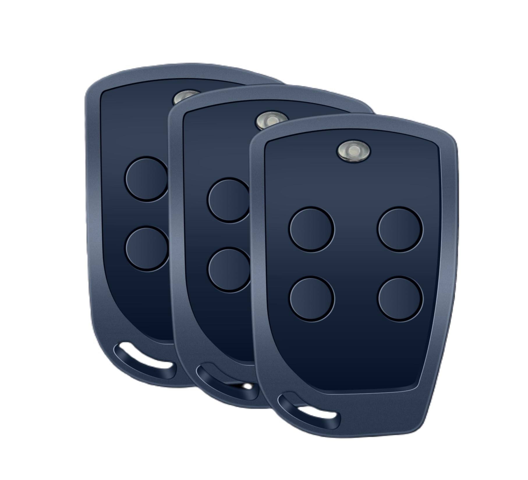 3X Mitto 4 B RCB04 Mando a Distancia de 4 Canales, código Giratorio 433.92Mhz, Compatible con Mitto2 para motorización de portones/Puertas de Garaje 3 años de garantía