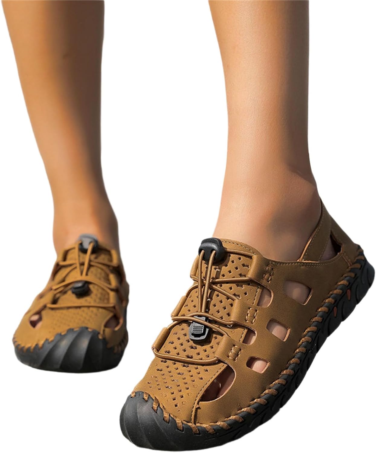 Women's Arch Support Sandals with Elastic Ankle Strap for Walking Beach Summer Casual and Dressy Occasions
