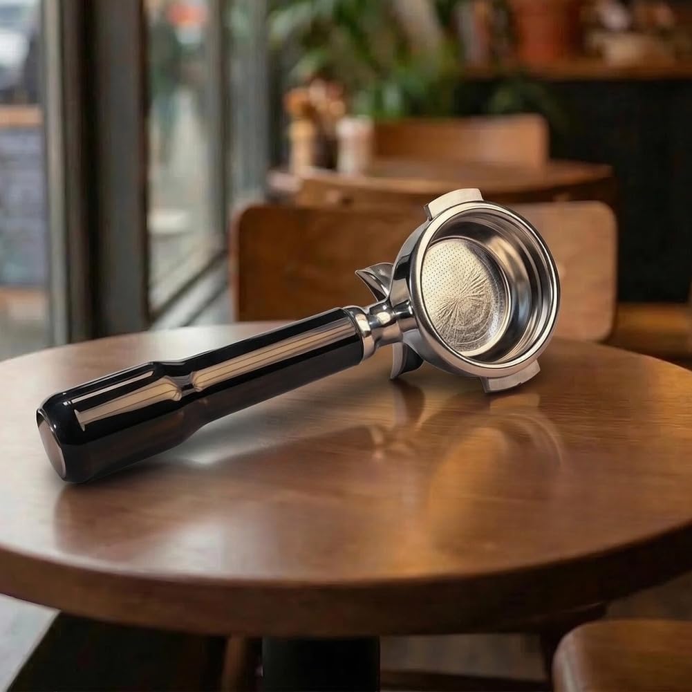 Maniglia ergonomica del Portafilter del caffè di 58mm per le macchine E61, dell'acciaio inossidabile e del doppio becco dell'ABS