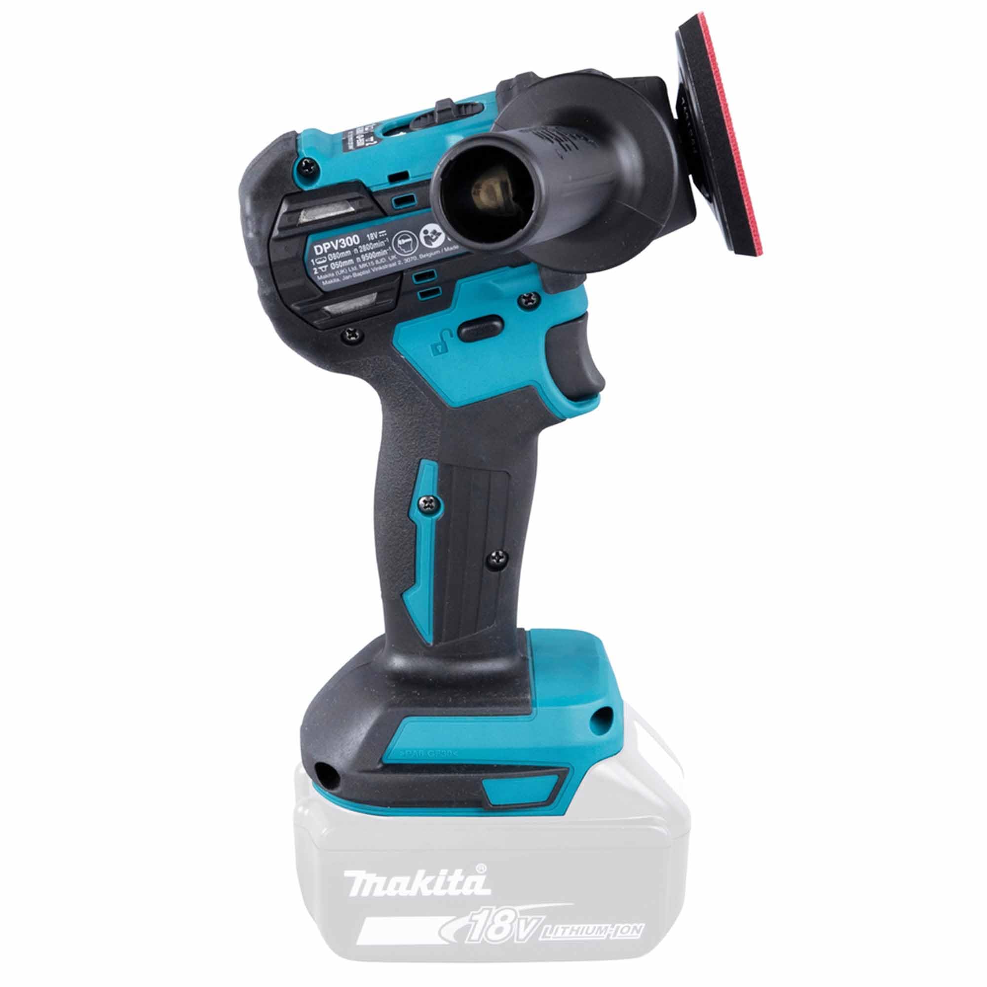 Makita DPV300ZJ Poliermaschine 18 V LXT Ø75 mm (Solo) aus Makpac