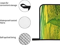 Vista 6 de Grassland Paths Oven Mitt and Pot Holder Set Heat Resistant 4-Piece Set, Suitable for Kitchen Cooking Baking Grill Chef Gift