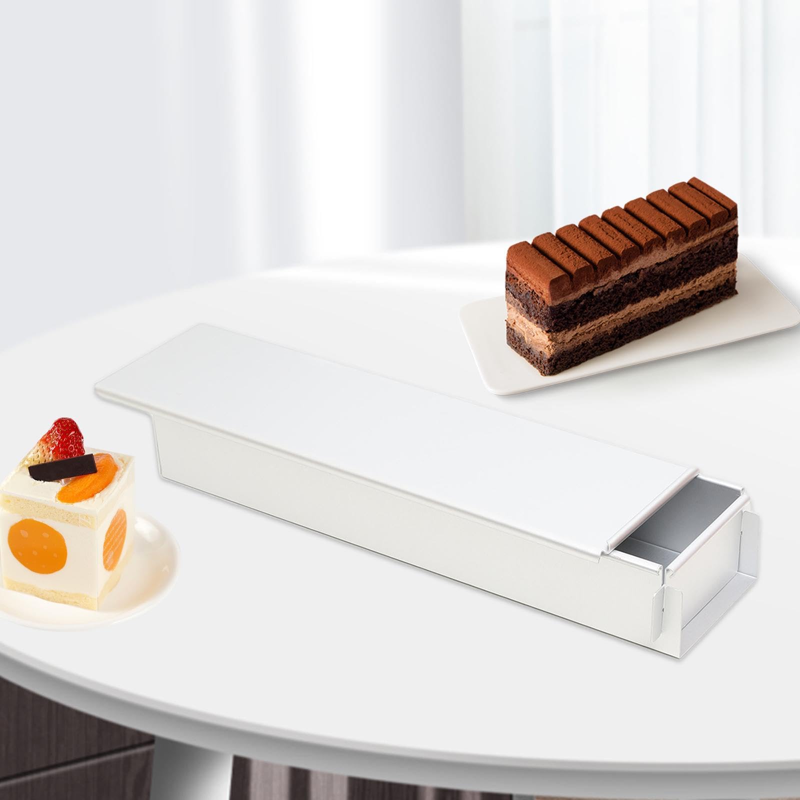 Aluminium Käsekuchenform, Rechteckige Kuchenform, Kuchenform für Die Küche, 41.7 cm