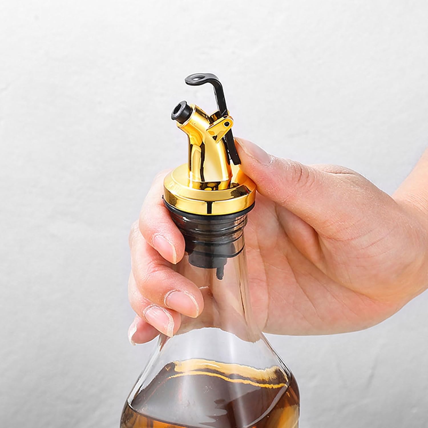 Of 4 Kitchen Oil Bottle Stopper Liquor Dispenser Wine Pourer Plug Pourer for Kitchen Stopper
