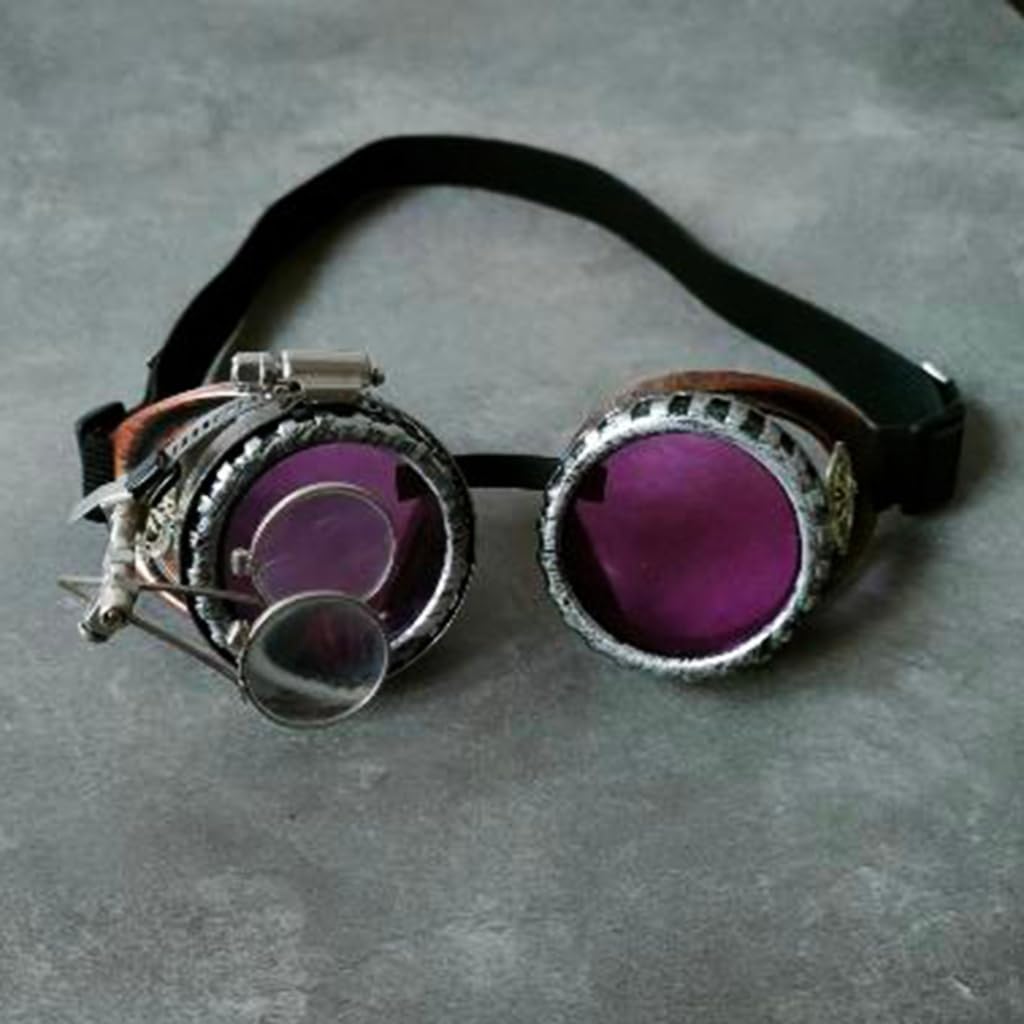 Gafas de caleidoscopio vintage steampunk, accesorio para disfraz