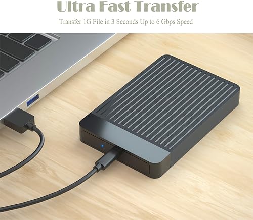 Miniatura 4 de Disco duro externo portátil ultra delgado de 250 GB HDD USB 3.1 Tipo-C de almacenamiento para PC, Mac, portátil