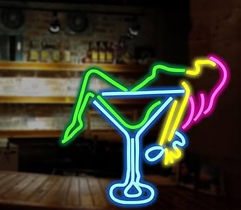 Amazon.co.jp: LED ネオンライト 「カクテルグラス」 デザイン ネオン