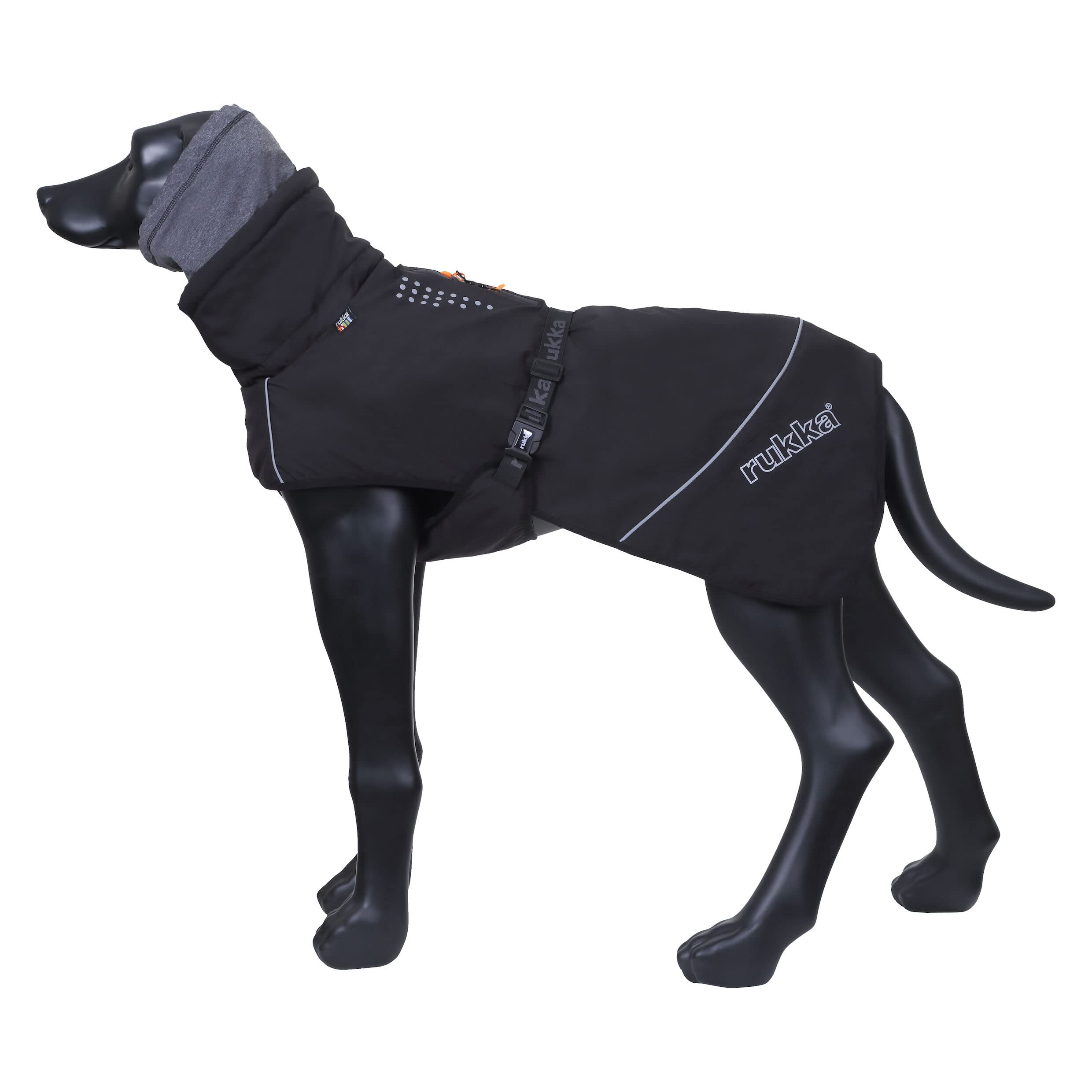 Rukka Pets Warmup Coat Mantel für Hunde Schwarz 65
