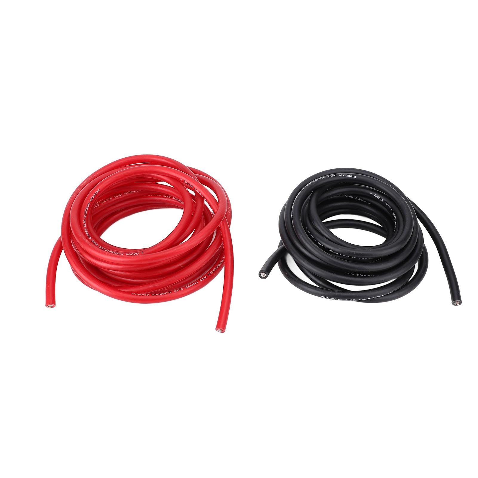 RiToEasysports Kabel Akumulatora 4AWG 20 Stóp Aluminiowy Przewód Zasilający Pokryty miedzią ze skrzynką Bezpieczników 150 A do Samochodów Osobowych Przyczep Kempingowych Oświetlenie Wewnętrzne Wieże