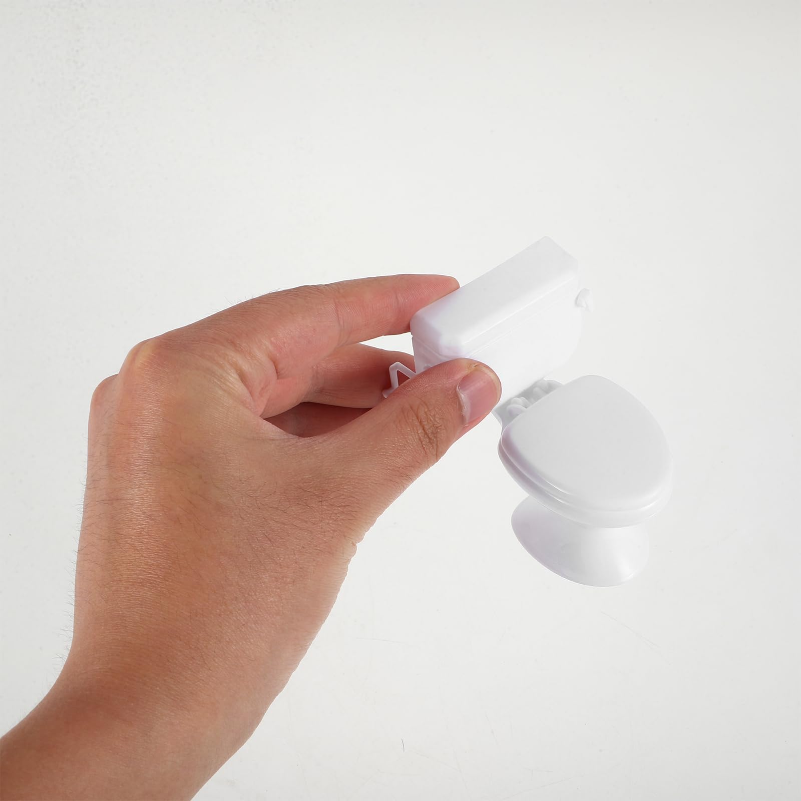 HEMOTON 5 pcs Toilet Model Realistic Dollhouse Toilets Bathroom Toilet Miniature Toilet Tiny House Furniture Toys Mini Toilet Accessories 1:12 Scale Small Toilet Toy - Image 3