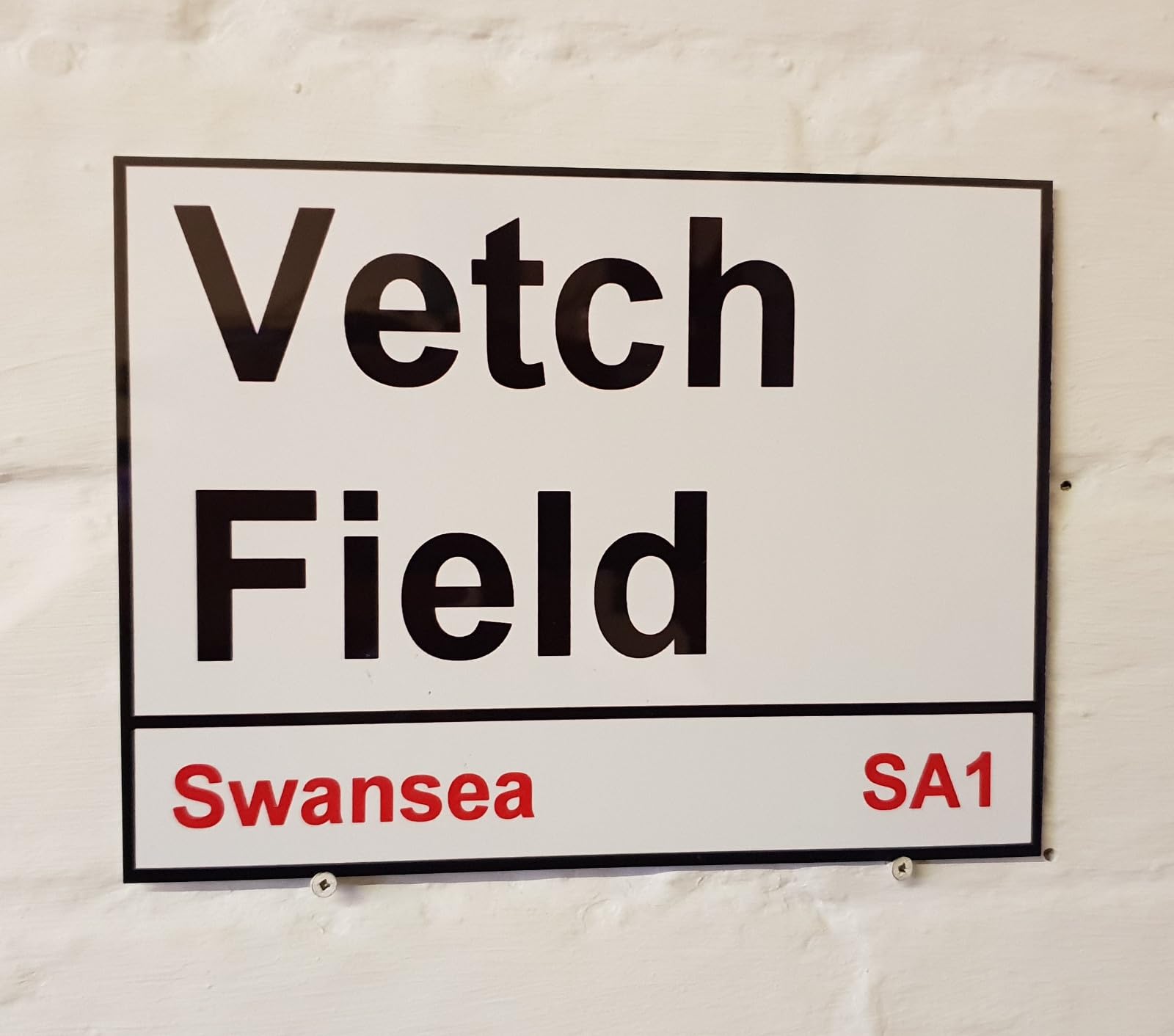 Swansea City Fc Vetch Field Street Sign Street Sign 8X12 Inches