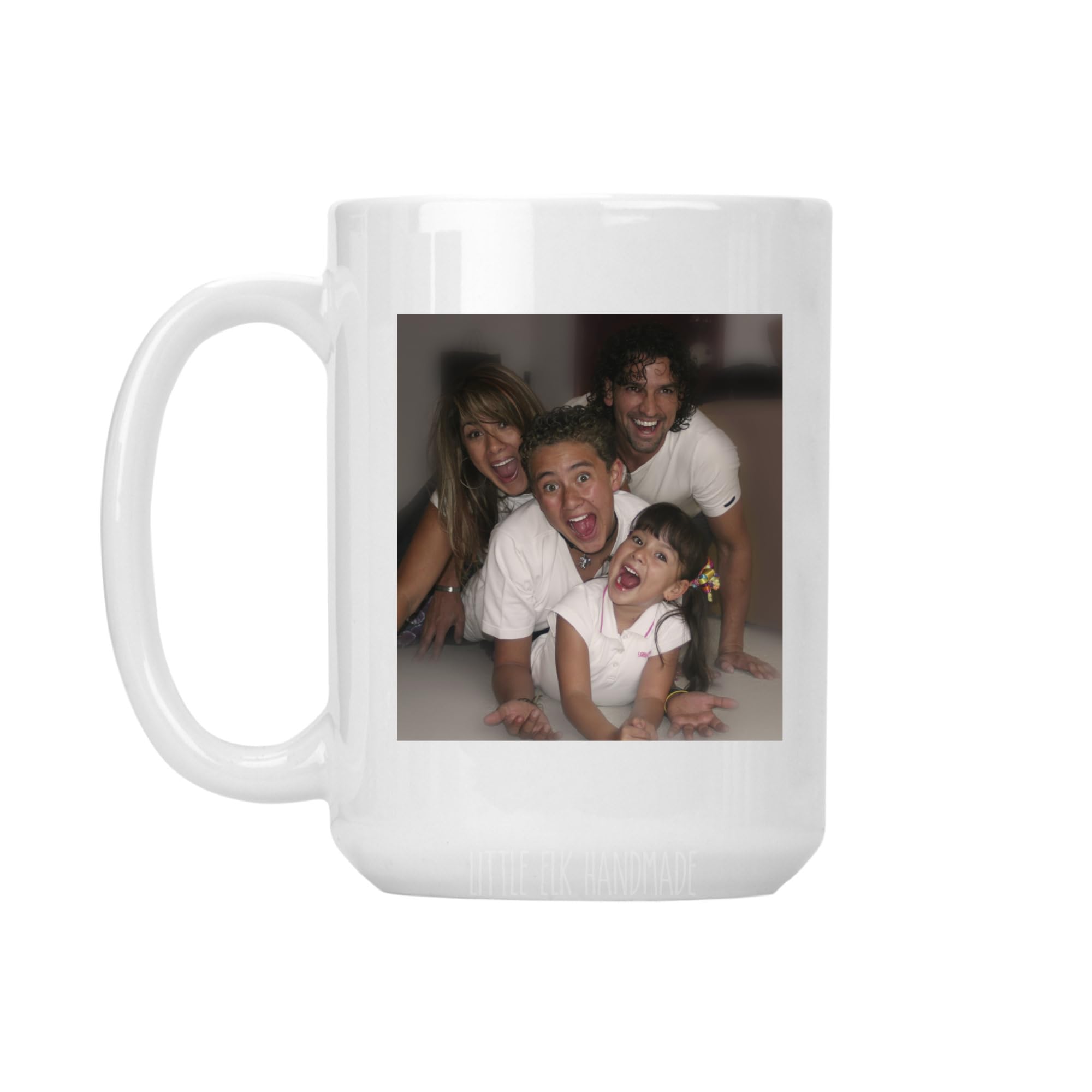 Amazon.com: Personalized Photo Mug- Upload Any Image And Add Text - Large  15 oz White Ceramic Coffee Mug Cup : Home & Kitchen