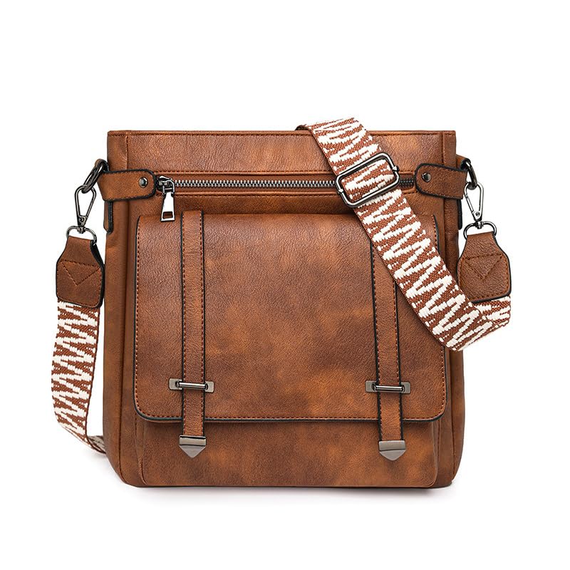 Bolso cruzado de moda para mujer, bolso de hombro suave de cuero sintético PU, bolsos y carteras multiusos, bolso mensajero y tote miniatura 1