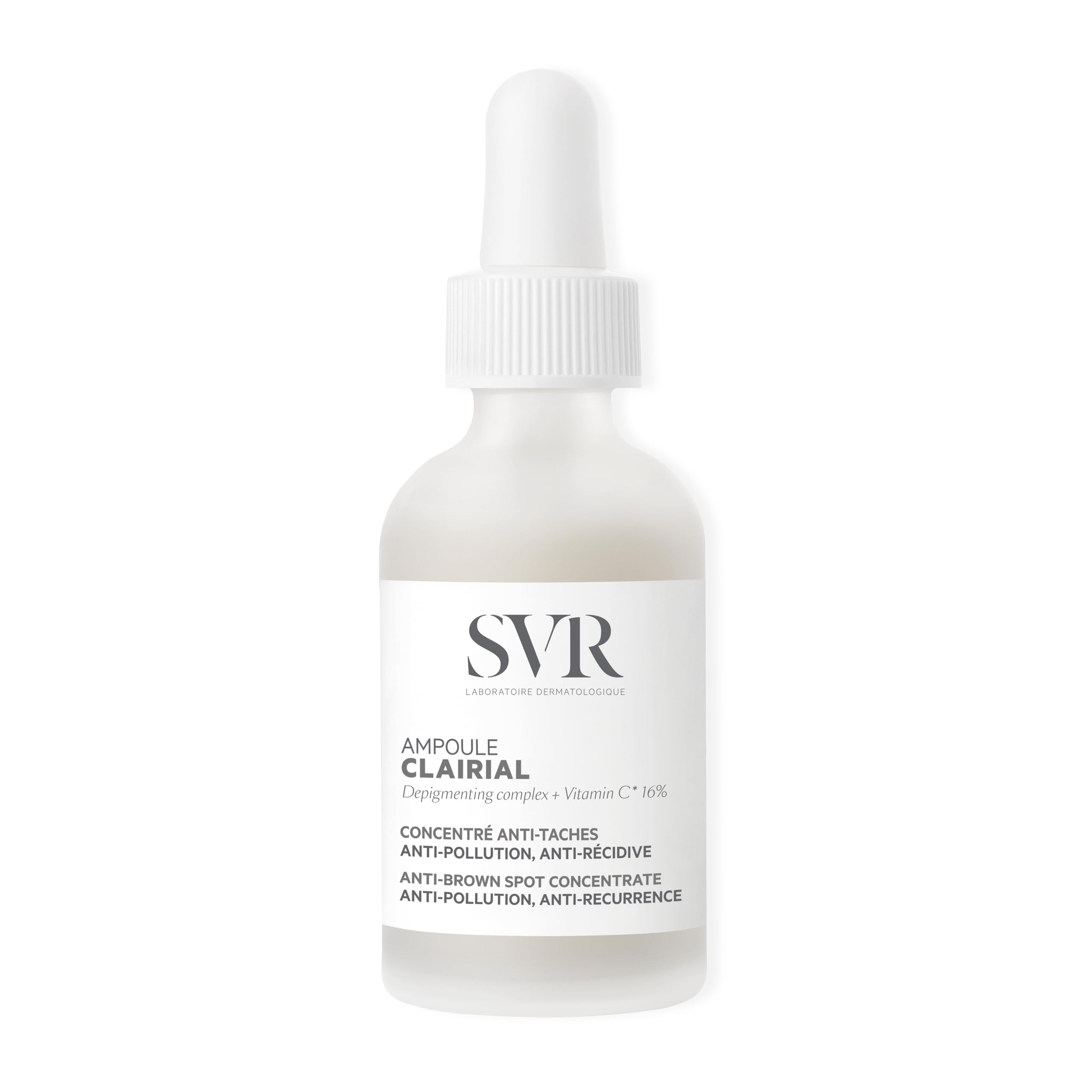 SVRCLAIRIAL Ampoule - Hyperpigmentation Face Serum, 16% Vitamin C and Whitening Complex Triple-Action Concentrate - Anti-Brown Spot, Anti-Pollution, Anti-Relapse, 30ml