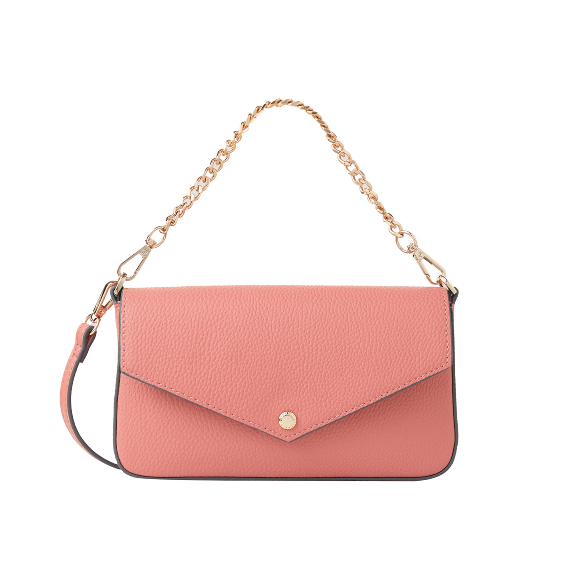 Fiorelli Women's Lacy Chain Crossbody, Stylish & Versatile Handbag with Adjustable Straps, Faux Leather, Camelia Pink