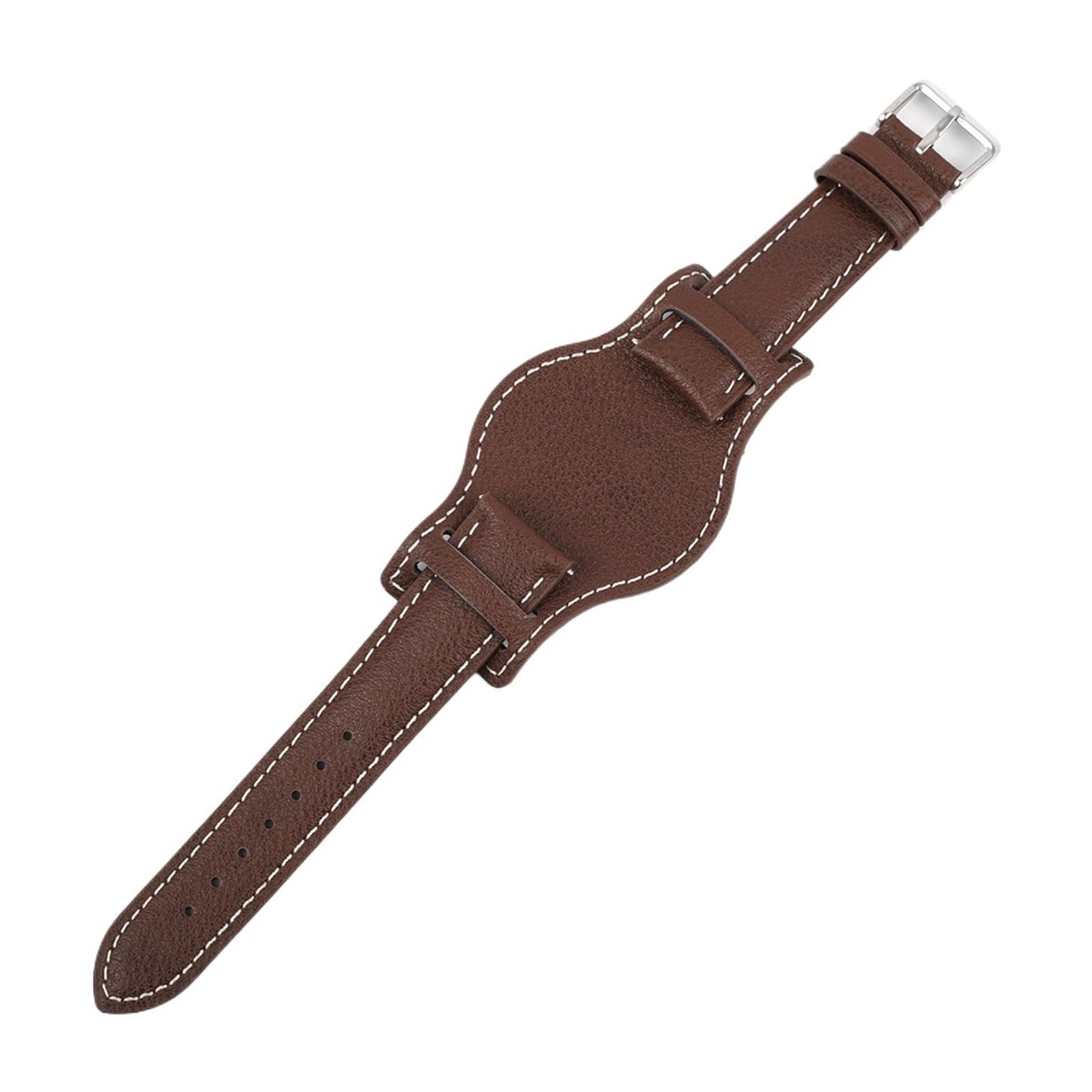 Pasek do smartwatcha ze skóry bydlęcej dla mężczyzn, ręcznie robiony pasek na paletę w stylu vintage 18 mm-24 mm, antyalergiczna bransoletka BUND