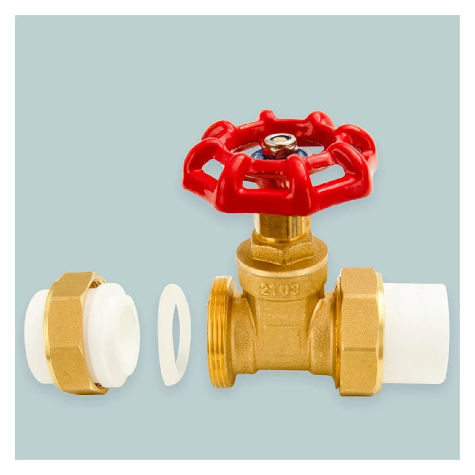 PPR Pipe PE Pipe Water Pipe Gate Valve Union Pipe Fitting Water Meter Tap Water Meter Tube Brass DN20 DN25 DN50 Connection Pipe(CV-02BSP 8MM)