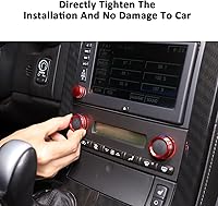 Vista 6 de PIUGILH Cubierta de Perilla de Ajuste de Volumen de Aire Acondicionado Compatible con Corvette C6 2007-2013 Accesorios Interiores, Cubierta