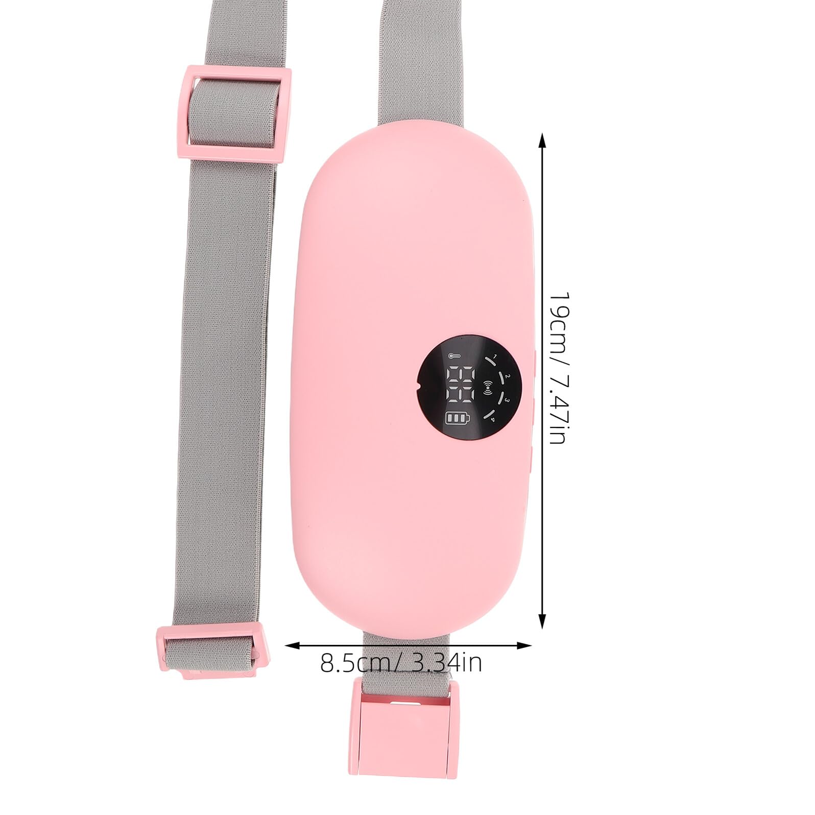 Cinturón Térmico Eléctrico para Menstruación con Masaje Ajustable Almohadilla Térmica para Vientre y Cintura Calentador Portátil Recargable para Alivio de Calambres Menstruales